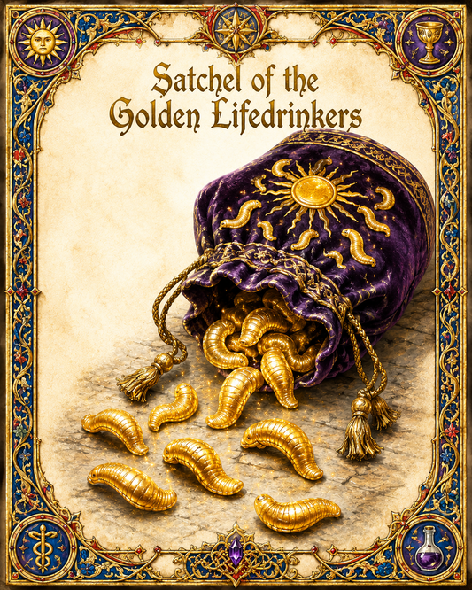 Satchel of the Golden Lifedrinkers - DnD 5e Magic Item Homebrew