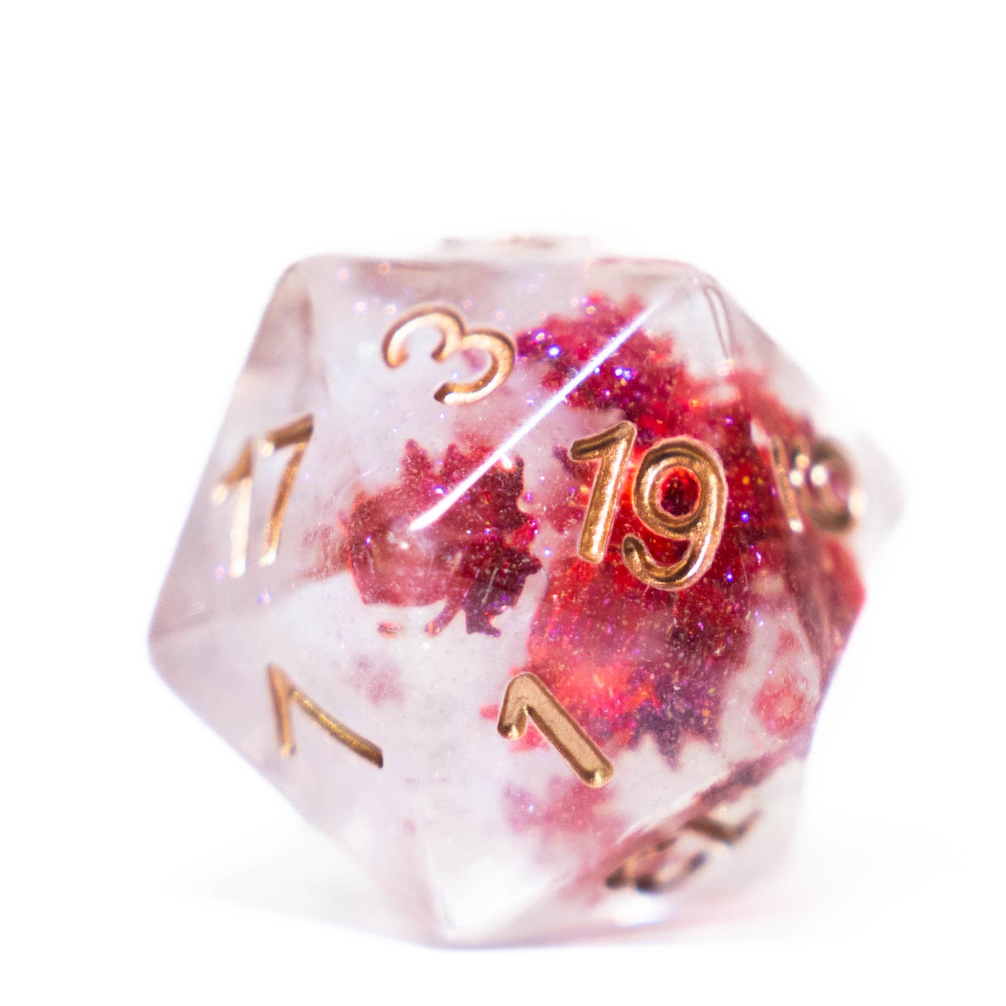 Maple Leaf Polyhedral Dice Set | DnD RPG TTRPG Pathfinder | Gift Ideas For Canadian Dice Goblin