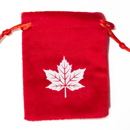 Maple Leaf Polyhedral Dice Set | DnD RPG TTRPG Pathfinder | Gift Ideas For Canadian Dice Goblin