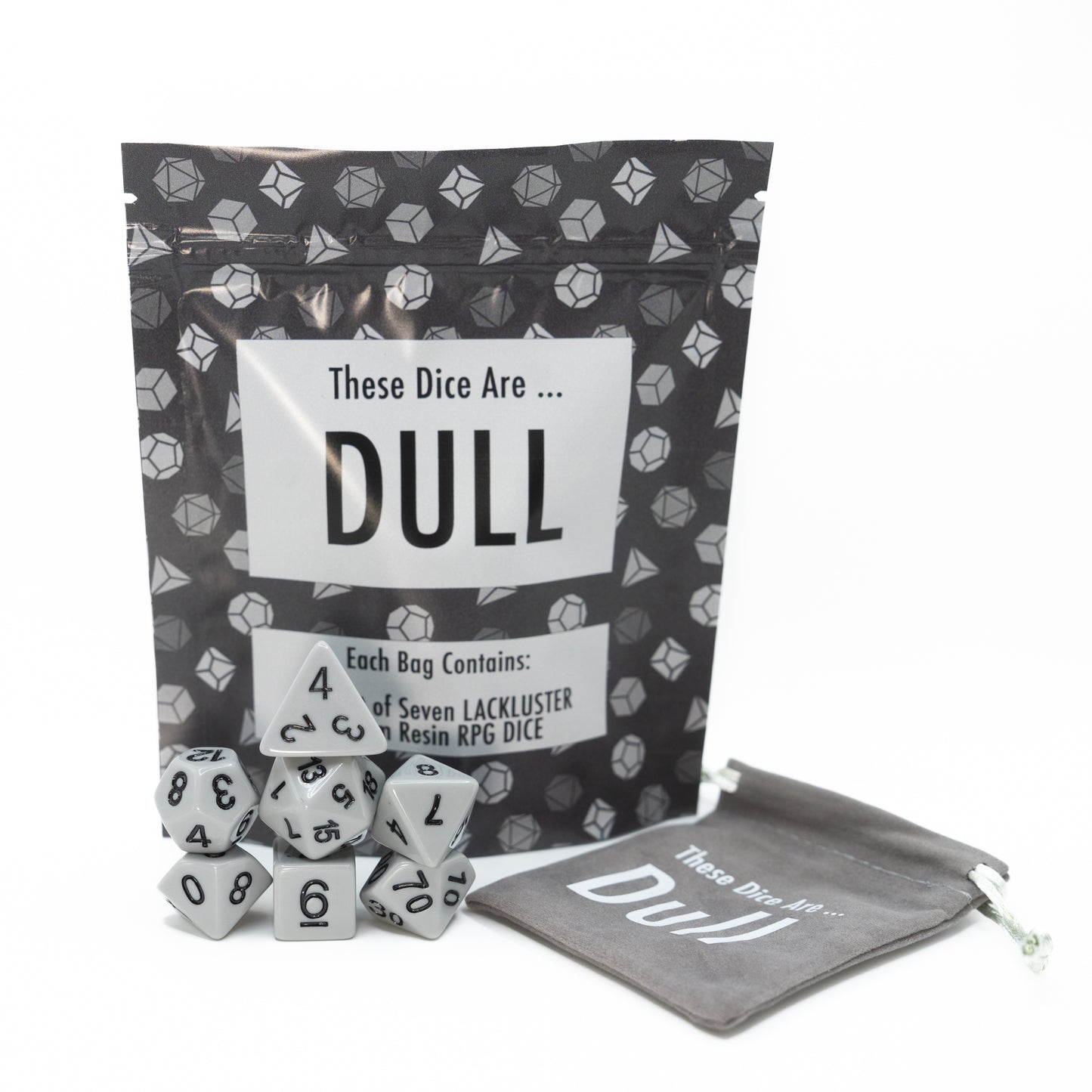 These Dice are Dull - The Dullest DnD Dice We Could Find - Fun Gift Idea