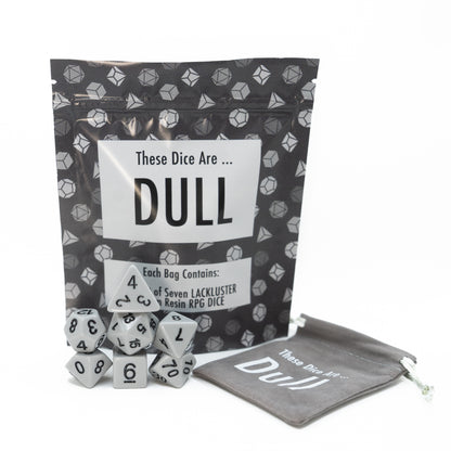 These Dice are Dull - The Dullest DnD Dice We Could Find - Fun Gift Idea