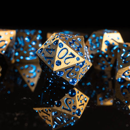 These Dice are Cheesy  - A Cheese Themed DnD Dice Set in Metal or Resin, Cheddar or Mozzarella