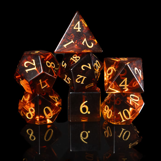 whiskey glass dnd dice set