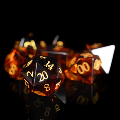 whiskey glass dnd dice set