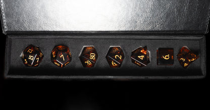 whiskey glass dnd dice set