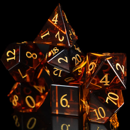whiskey glass dnd dice set