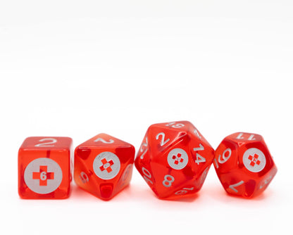Emergency Dice Set | Sir GameAlot Custom Made Themed Polyhedral Dice