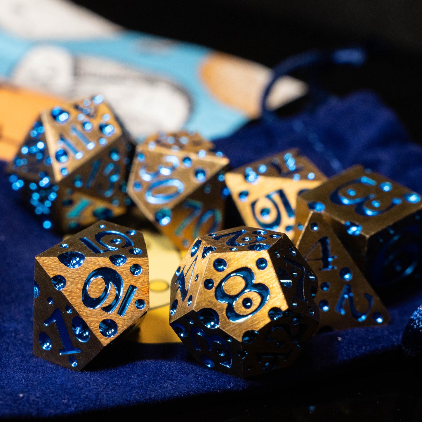 These Dice are Cheesy | Set of 7 Resin Dice for Cheese Lovers | For any Dungeons and Dragons (DND) or other Game Session