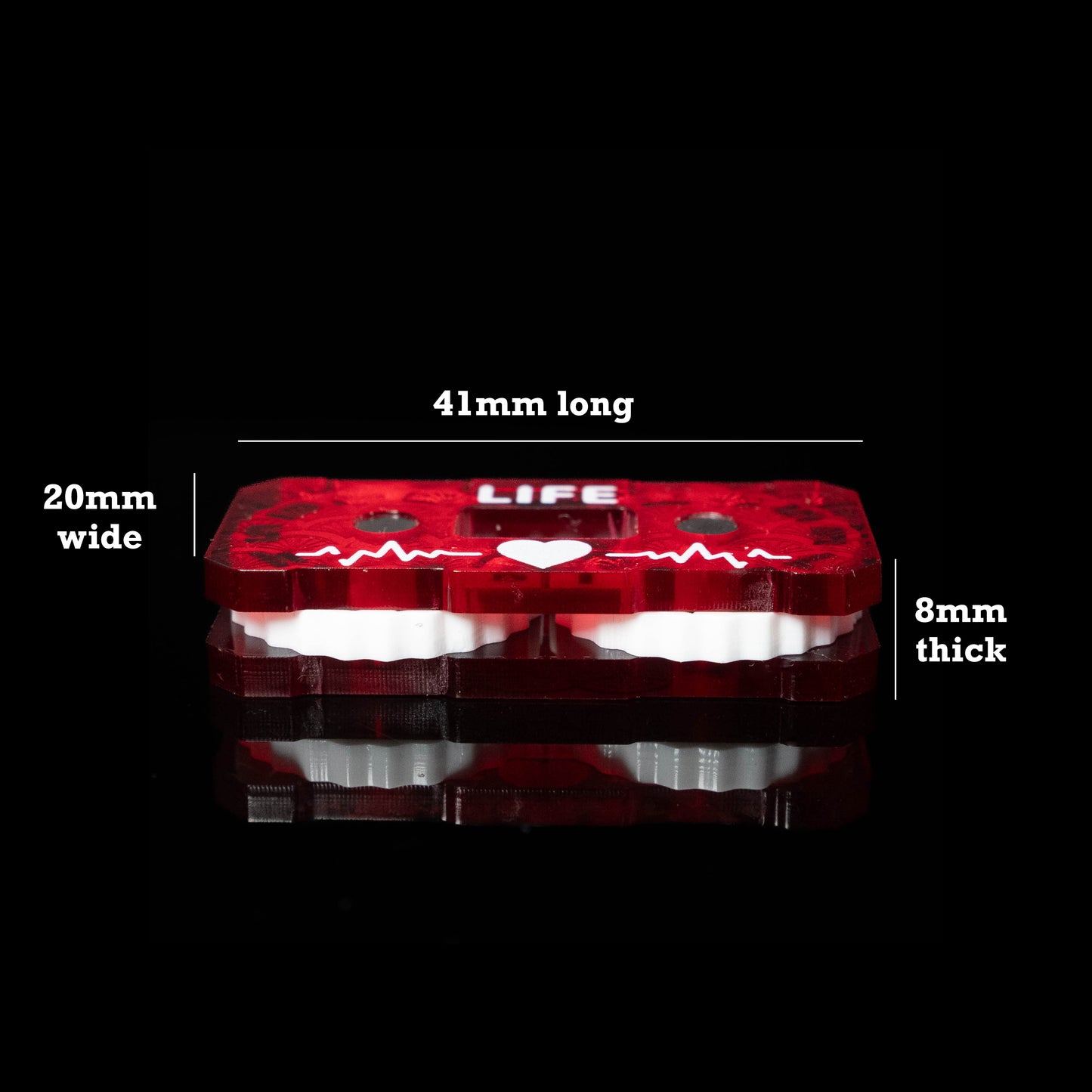 red 0 to 99 life counter or wound tracker for Magic the Gathering or mtg, as well as dungeons and dragons (aka dnd or d&d), and other customizable card games or ccg