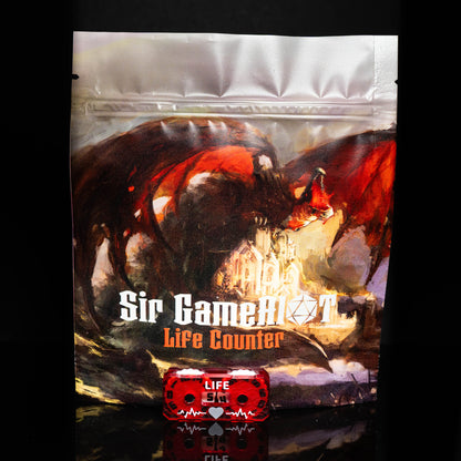 red 0 to 99 life counter or wound tracker for Magic the Gathering or mtg, as well as dungeons and dragons (aka dnd or d&d), and other customizable card games or ccg