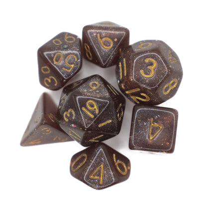 glitter mini dnd dice set