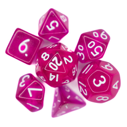 purple mini dnd dice set