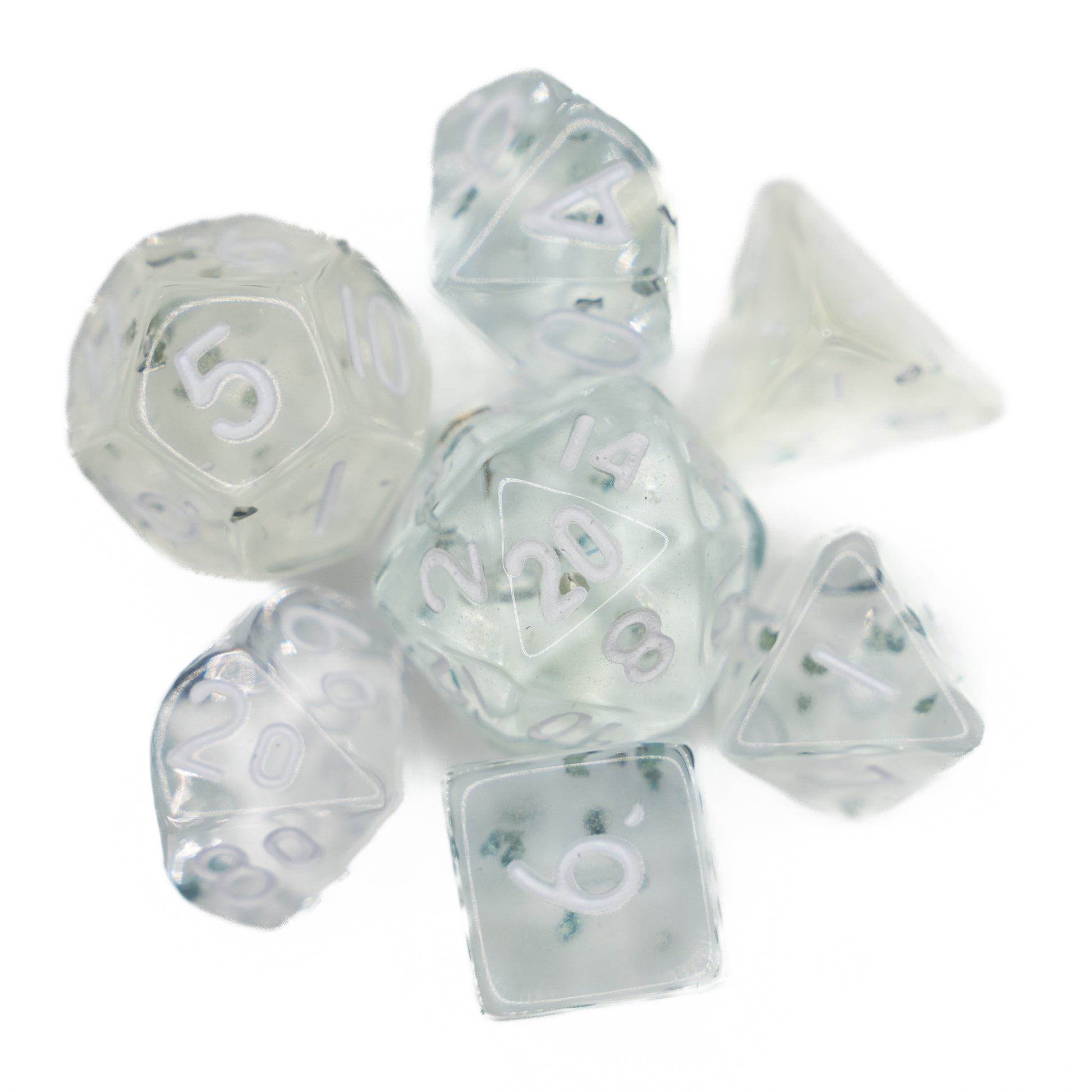 glitter mini dnd dice set