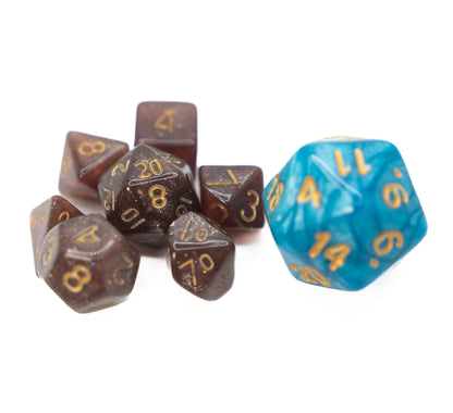 glitter mini dnd dice set