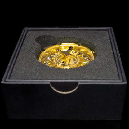 gold roulette spinner for d20 twenty sided dice rolls in dungeons and dragons (aka dnd or d&d) or other role playing games