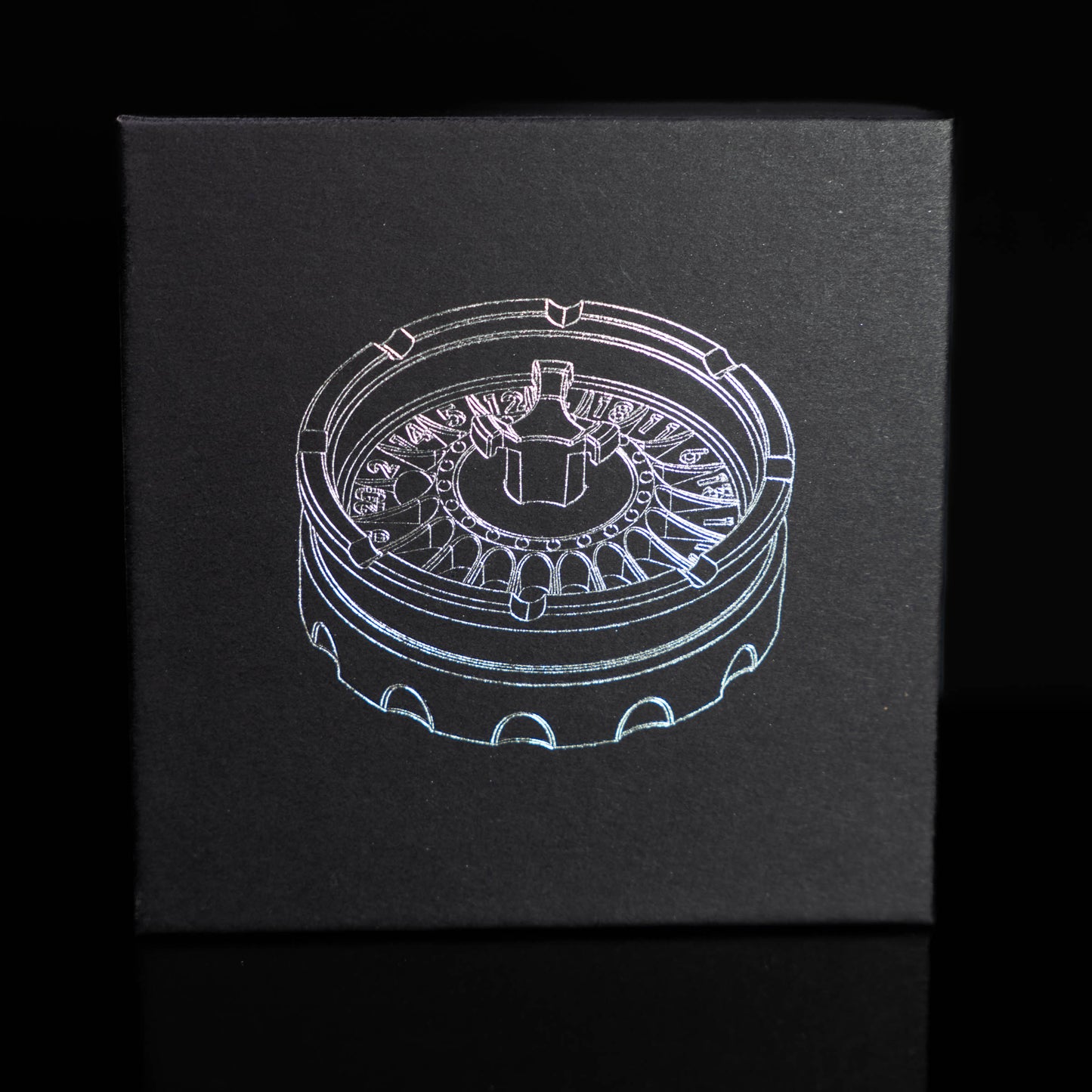 black silver roulette spinner for d20 twenty sided dice rolls in dungeons and dragons (aka dnd or d&d) or other role playing games